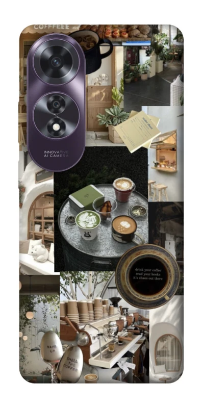 Чехол на Oppo A60 Coffee collage ver.4 фото 1 из 1