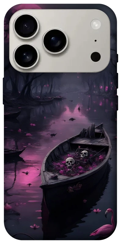 Чехол на Apple iPhone 17 Pro (6.3") Boat and flamingo фото 1 из 1