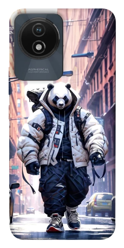 Чехол на Vivo Y02 Панда курьер фото 1 из 1