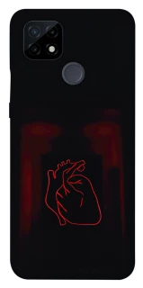 Чехол на Realme C21 Красное сердце фото 1 из 1