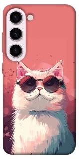 Чехол на Samsung Galaxy S23+ Сat with glasses фото 1 из 1