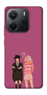 Чехол на Xiaomi Redmi Note 14 4G (Int. version) Raven & Rainbow Wednesday фото 1 из 1