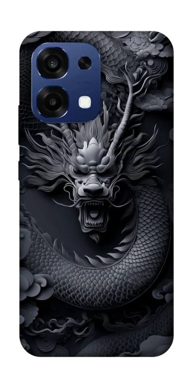 Чехол на Oppo A6 Pro 4G/5G black dragon фото 1 из 2