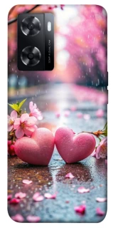 Чехол на Oppo A77s Pink heart фото 1 из 1