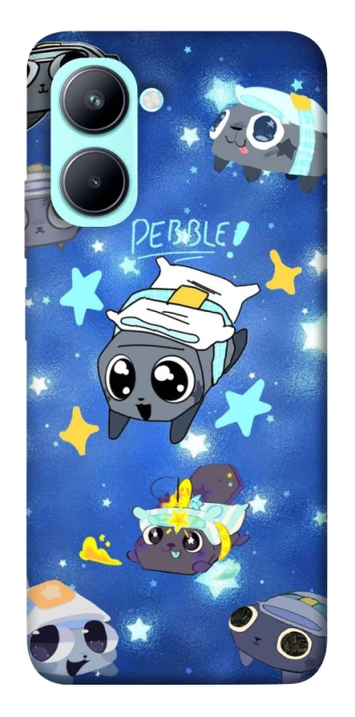 Чехол на Realme C33 Pebble kitten stars фото 1 из 1