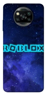 Чохол на Xiaomi Poco X3 NFC / Poco X3 Pro Roblox Space Logo Blue фото 1 з 1