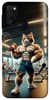Чехол на Samsung Galaxy M30s / M21 Качок кот фото 1 из 1