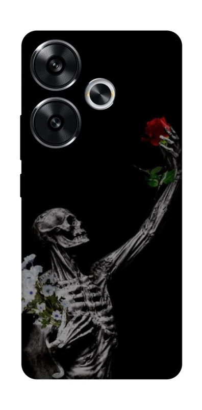 Чохол на Xiaomi Poco F6 Skeleton vs Rose фото 1 з 1