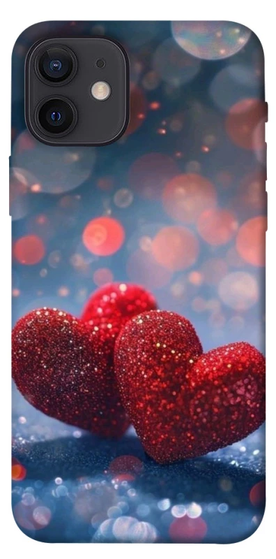 Чехол на Apple iPhone 12 (6.1") Red hearts фото 1 из 1