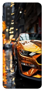 Чохол на Samsung Galaxy A21 Golden sports car фото 1 з 1