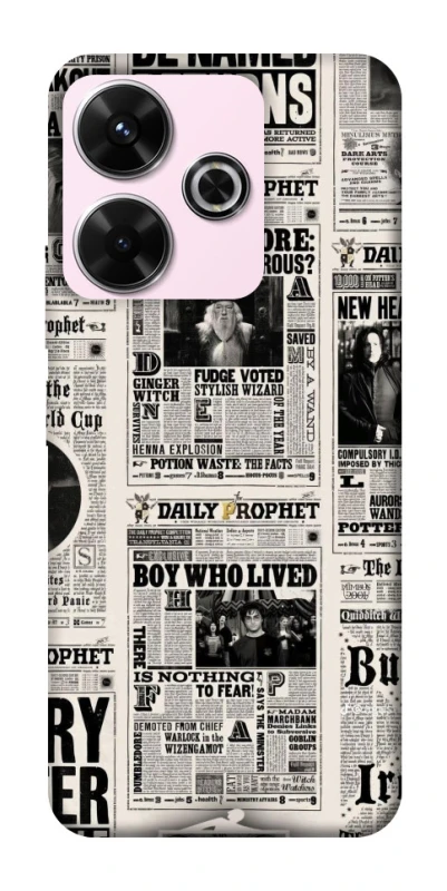 Чехол на Xiaomi Redmi 13 4G Harry Potter newspaper фото 1 из 1