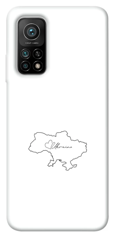 Чохол на Xiaomi Mi 10T Ukraine map фото 1 з 1