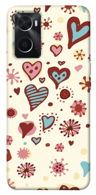 Чехол на Oppo A76 4G Pretty hearts фото 1 из 1