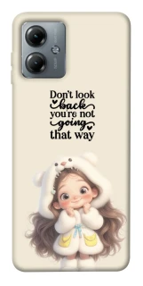 Чехол на Motorola Moto G14 Don't look back фото 1 из 1