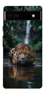 Чехол на Google Pixel 6a Leopard in water фото 1 из 1