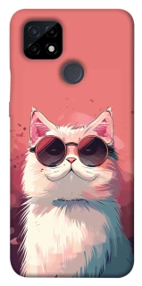 Чехол на Realme C21 Сat with glasses фото 1 из 1