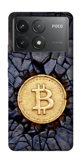 Чохол на Xiaomi Poco F6 Pro Bitcoin cracks фото 1 з 1