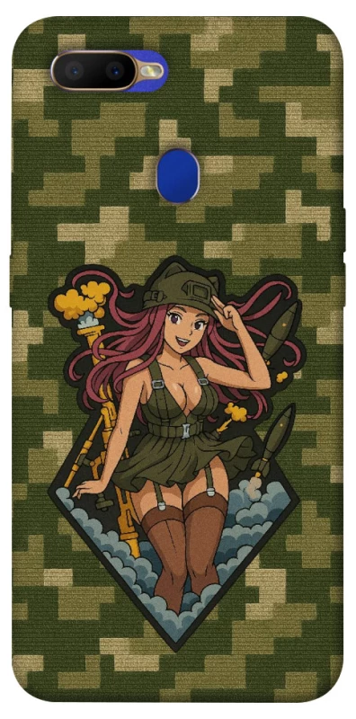 Чохол на Oppo A5s Military Waifu фото 1 з 1