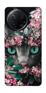 Чохол на Infinix Note 50 Pro Кіт в квітах фото 1 з 1