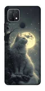 Чохол на Oppo A15s / A15 Кіт під місяцем фото 1 з 1