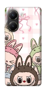 Чохол на Xiaomi Poco X6 Pro All Labubu 2 фото 1 з 1