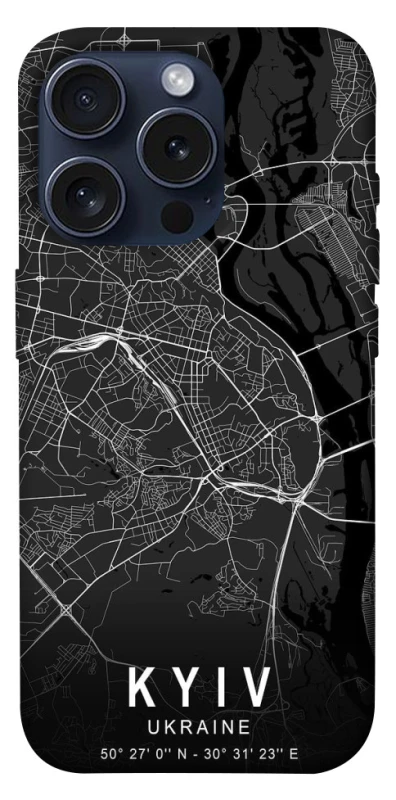 Чехол на Apple iPhone 15 Pro (6.1") Kyiv map фото 1 из 1
