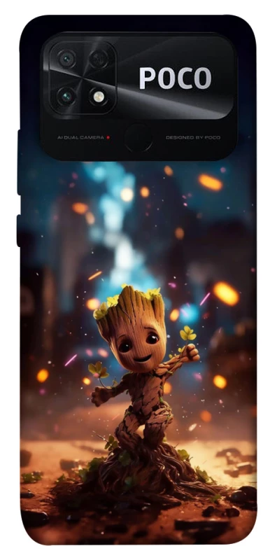 Чехол на Xiaomi Poco C40 Baby Groot v3 фото 1 из 1