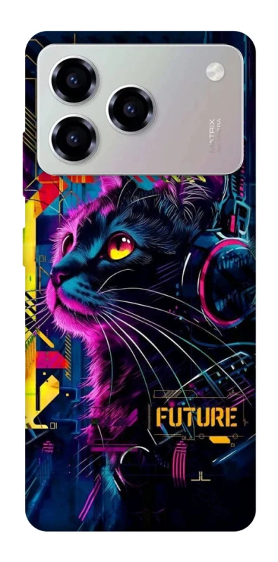 Чехол на ZTE Blade A76 Cyber Cat v2 фото 1 из 1
