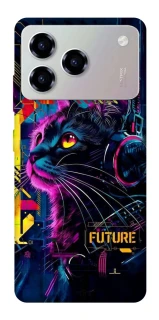 Чехол на ZTE Blade A76 Cyber Cat v2 фото 1 из 1