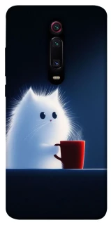 Чехол на Xiaomi Redmi K20 / K20 Pro / Mi9T / Mi9T Pro Чехол кот с кофе фото 1 из 1