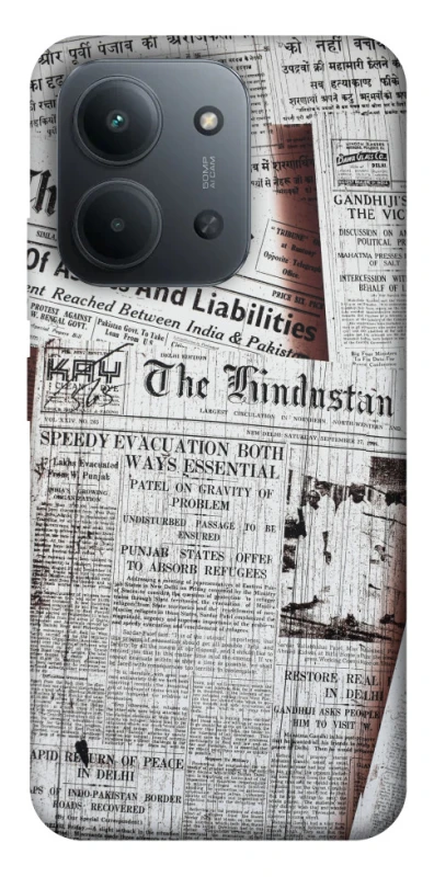 Чохол на Xiaomi Redmi 15C (EU) Газети фото 1 з 1