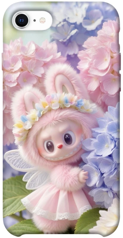 Чохол на Apple iPhone SE (2020) Labubu & Flowers ver.1 фото 1 з 1