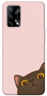 Чохол на Oppo A74 4G Peeping cat фото 1 з 1