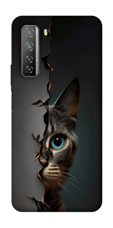 Чехол на Huawei Nova 7 SE Кот-подглядыватель v2 фото 1 из 1