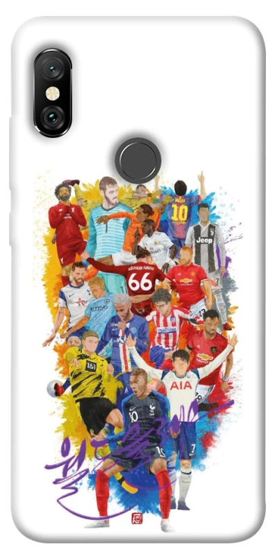 Чохол на Xiaomi Redmi Note 6 Pro Football Abstract v2 фото 1 з 1