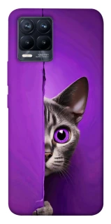 Чехол на Realme 8 Кот-подглядыватель фото 1 из 1