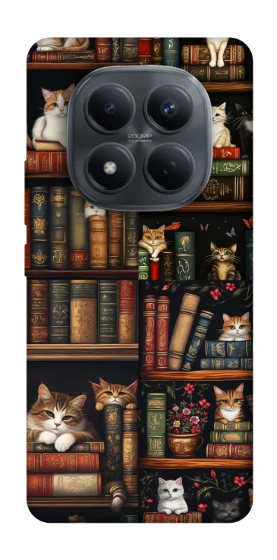 Чохол на Xiaomi Redmi Note 15 Pro 4G Cats & Books фото 1 з 1