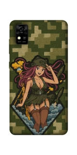 Чохол на ZTE Blade A31 Military Waifu фото 1 з 1
