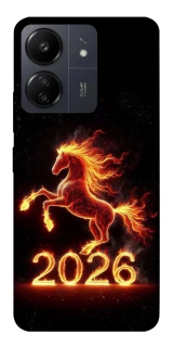 Чехол на Xiaomi Redmi 13C Red Fire Horse ver.1 фото 1 из 1
