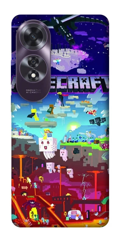 Чехол на Oppo A60 Minecraft world фото 1 из 1