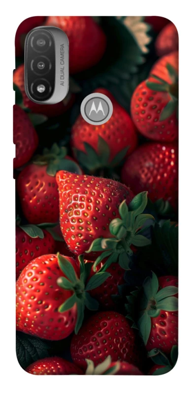 Чехол на Motorola Moto E20 Strawberry фото 1 из 1