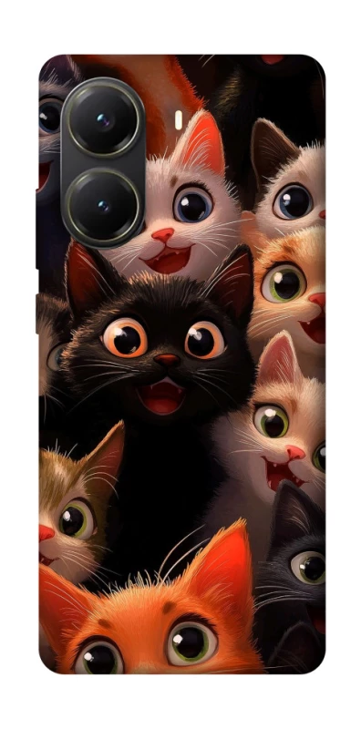 Чохол на Xiaomi Poco X6 Pro happy cats фото 1 з 1