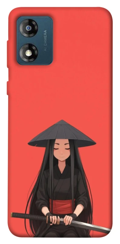 Чехол на Motorola Moto E13 Red samurai фото 1 из 1