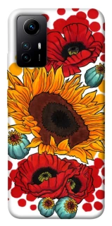 Чохол на Xiaomi Redmi Note 12S Соняшники та маки фото 1 з 1