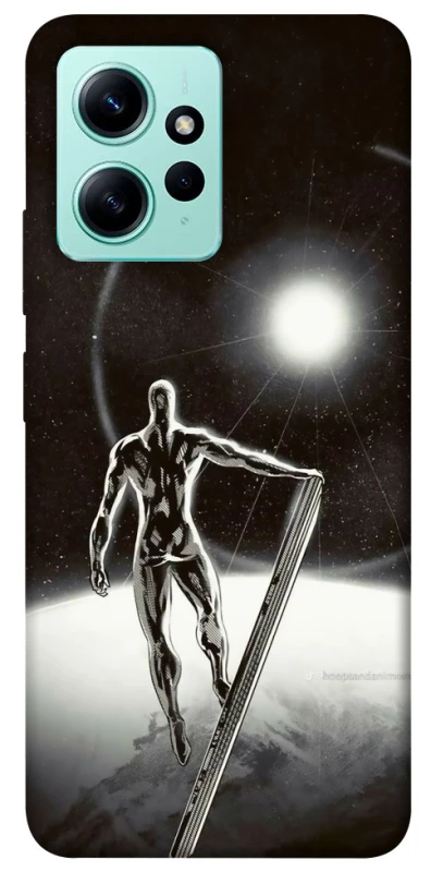 Чехол на Xiaomi Redmi Note 12 4G Серебряный сёрфер фото 1 из 1