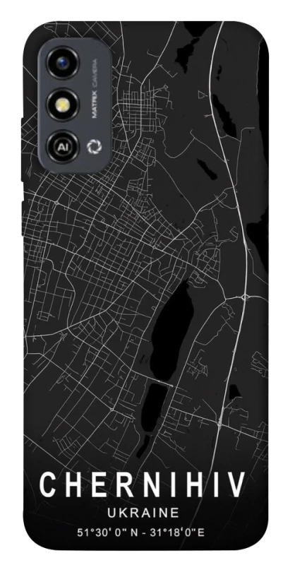 Чохол на ZTE Blade A53 Chernihiv map фото 1 з 1