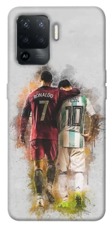 Чехол на Oppo Reno 5 Lite Ronaldo и Messi фото 1 из 1