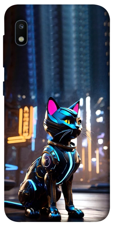 Чехол на Samsung Galaxy A10 (A105F) Cyber cat фото 1 из 1