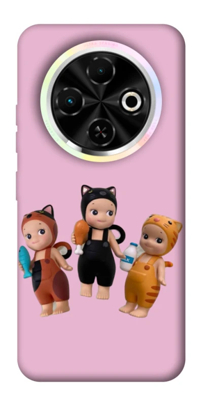 Чохол на TECNO Spark 30C Cat Cafe Trio фото 1 з 1