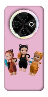 Чохол на TECNO Spark 30C Cat Cafe Trio фото 1 з 1